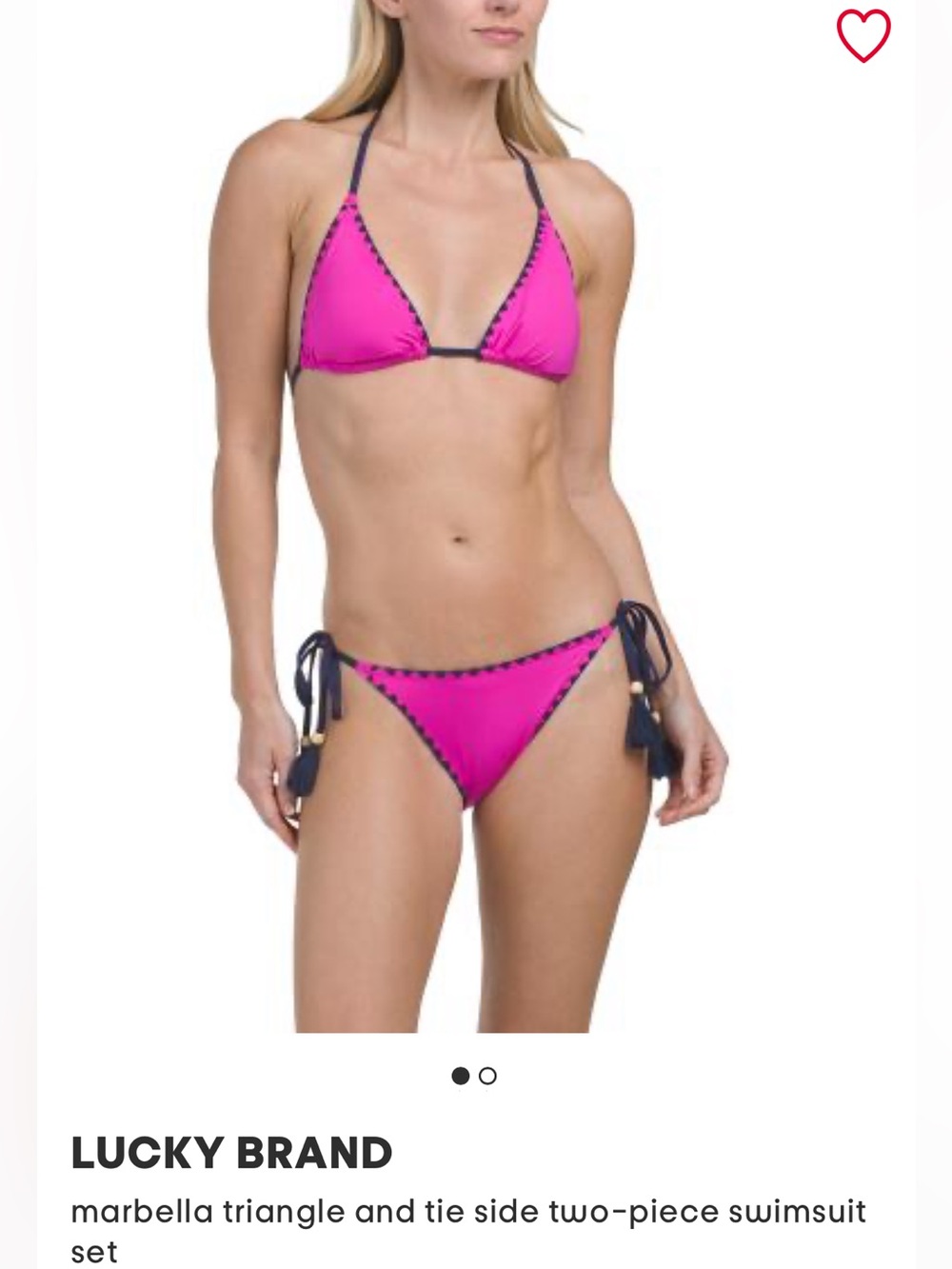 BNWT-LUCKY Brand Marbella Bikini